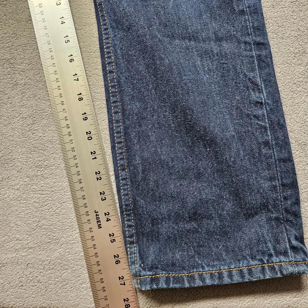 Levis 505 Regular Fit Straight Leg Jeans Mens W31 L30 Dark Indigo Blue Denim‎